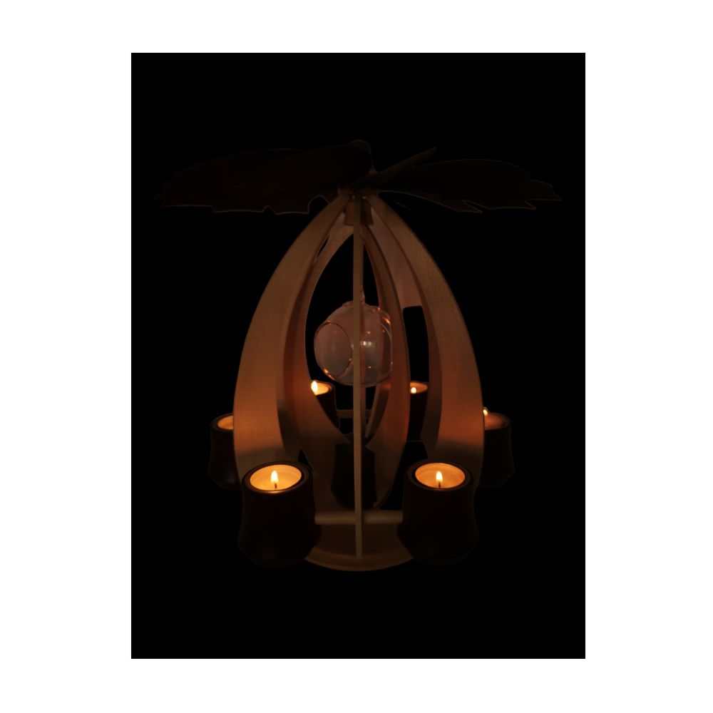 NOVA Schwebepyramide Ahorn-Mahagoni – Bild 5