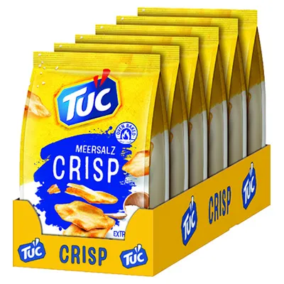 Tuc, Crisp, Meersalz, 100 g Beutel – Bild 2