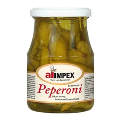 Alimpex, Pikant würzige Peperoni, 370 ml Glas