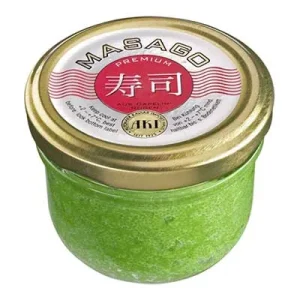 Aki, Masago Caviar, pasteurisiert, Wasabi, 50 g Glas