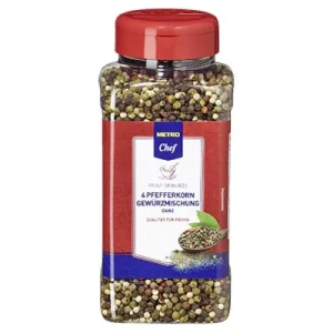 Metro Chef, 4 Pfeffer Gewürzmischung, ganz, 485 g Dose