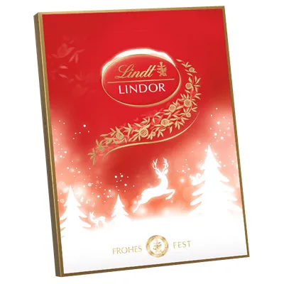 Lindt, Adventskalender, Lindor, 290 g Schachtel