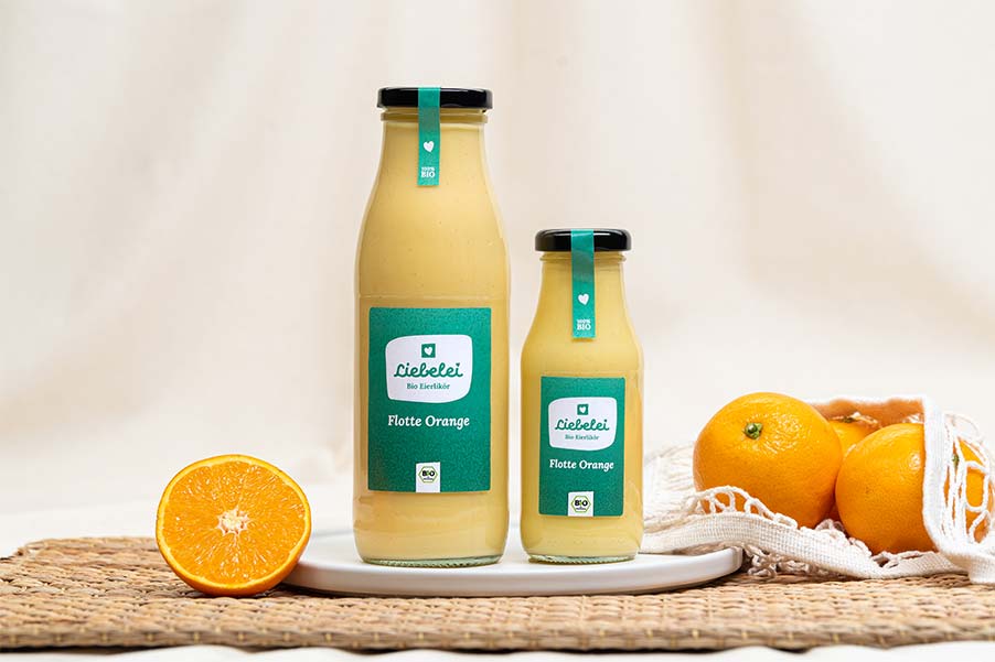 Liebelei Bio Eierlikör FLOTTE ORANGE 500ml – Bild 2