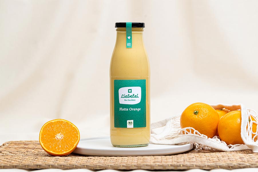 Liebelei Bio Eierlikör FLOTTE ORANGE 500ml
