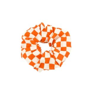 Scrunchie, Checked Orange