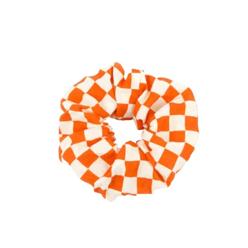 Scrunchie, Checked Orange