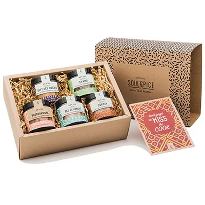 SoulSpice, Bio, Orientalische Kollektion, 5 Gewürzmischungen, 240 g Geschenkpackung