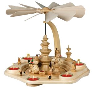 Pyramide „Junior mit Tieren“ 5 Teelichter