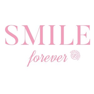 Canvas-Tasche Grau “Smile forever”