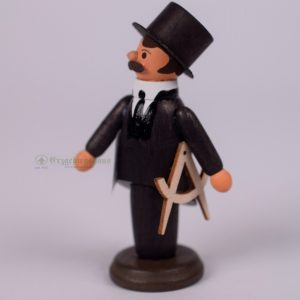 Architekt Richard Möbius – Miniatur aus Holz