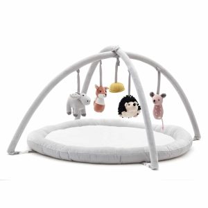 Babygym EDVIN weiß/grau