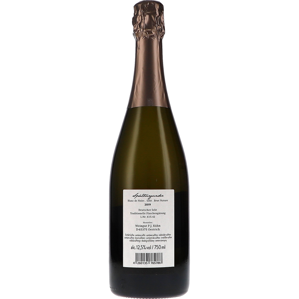 Blanc de Noirs Sekt Brut Nature 2019 – Bild 2